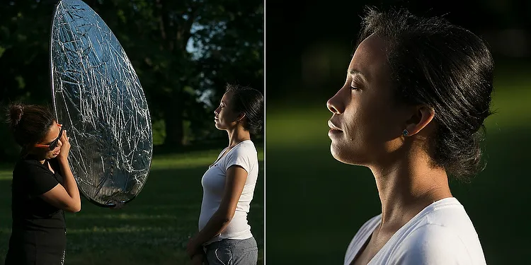 when shooting a movie what does a reflector do