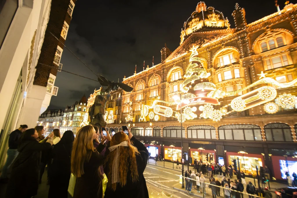 Hidden gem Harrods Christmas lights